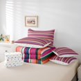 thumbnail image 6 of Erosebridal Modern Stripes 7pcs Queen Bedding,Linear Geometric Print Bedding Comforter Set Queen,Polkadot Reversible, 6 of 7