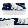 thumbnail image 4 of Polar Bear PU Leather Necklace Holder with Removable Compartment and Portable Jewelry Stand Earring Holder Jewelry Box, 4 of 6