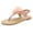 Pink, variant on Tosmy Toddler Girl Sandals Children Flat Bottomed Pin Toe Sandals Flower Beach Shoes Pin Toe Little Girls Sandals For Outer Wear For 3.5-4 Years
