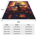 thumbnail image 3 of Cute Owl Blanket Gifts for Adults Kids Women Soft Warm Lightweight Cozy Animal Owl Throw Blankets for Sofa Couch Bed Room Decor 50x40in, 3 of 10