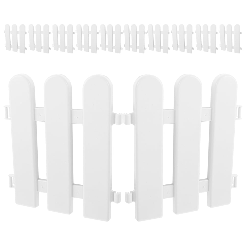 Masteelf 12pcs Garden Decorative Fence Lawn Plant Fence Border Garden Landscape Fence Decors Garden Fence Ornament Multi-use Fence Decor