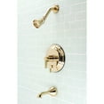 thumbnail image 2 of Kingston Brass KB36320NDL NuvoFusion Single-Handle Tub and Shower Faucet, Polished Brass, 2 of 3