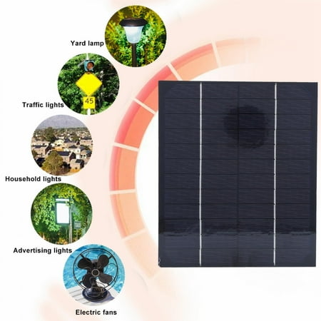 

EBTOOLS Energy Saving Solar Charger Pane 6W Monocrystalline Silicon Solar Panel Lightweight Mini Size Portable Solar Stree Tree For Solar Garden Light