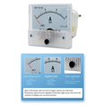 thumbnail image 4 of BTOER 85C1-A Pointer Type DC Ammeter Analog Ammeter Pointer Panel Meter Current Meter, 4 of 8