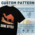 thumbnail image 5 of Black T Shirts for Men, Dune Bytes, Camel Print Mens Graphic Tees, 24013808,3XL, 5 of 8