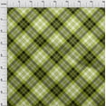 thumbnail image 4 of oneOone Cotton Flex Lime Green Fabric Tartan Fabric For Sewing Printed Craft Fabric By The Yard 40 Inch Wide, 4 of 4