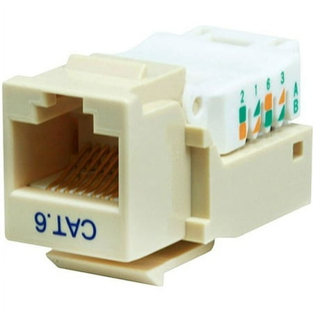 UPC: 0844660010425 | Monoprice Cat6 RJ-45 Toolless Keystone – Beige