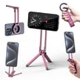 thumbnail image 1 of Soporte con trípode para teléfono ULANZI MA30, aluminio, cierre magnético, color rosa, 1 of 6