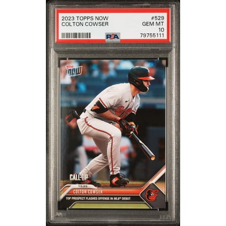 Graded 2023 Topps Now Colton Cowser #529 Rookie RC Baseball Card PSA 10 Gem Mint