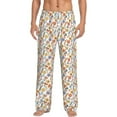 thumbnail image 2 of Goofa Retro Floral Printed Soft Pajama Pants for Men, Wide Leg Comfy Casual Lounge Yoga Pants-Large, 2 of 9