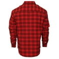 thumbnail image 2 of Gioberti Men's Plaid Checkered 100% Cotton Brushed Flannel Shirt, 2 of 5