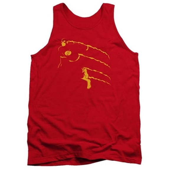 Trevco Dc-Flash Min - Adult Tank Top - Red- Large