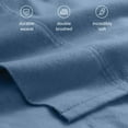 thumbnail image 6 of Bare Home Organic Flannel Sheet Set - 100% Organic Cotton - Deep Pocket - 4-Pieces - King, Coronet Blue, 6 of 10