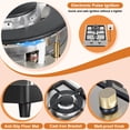 thumbnail image 5 of SIXDAY 2 Burner Cooktop 12inch, 19,000 BTU Portable Tempered Glass Propane Gas Stove with Auto Ignition, CSA Regulator & Hose, 5 of 8