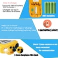 thumbnail image 4 of 1 par de walkie talkie RT388 para niños, walkie talkie remoto, regalos de juguete para niños de 4 a 12 años, camping, aventura espía al aire libre amarillo Sincero Electrónica, 4 of 5