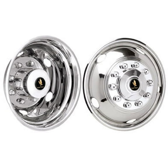 2011 THRU 2020 DODGE RAM 4500 5500 WHEEL SIMULATORS SET 19.5" 10 LUG HUBCAPS