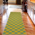 thumbnail image 2 of Checkers Game Decorative Rug, Geometric Grid Style Monochrome Squares in Traditional Game Board Design, Quality Carpet for Bedroom Dorm and Living Room, 6 Sizes, Pale Teal, by Ambesonne, 2 of 2