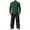 Army Green, variant on ZVNAΖH Men's Linen 2-Piece Set Band Collar Long Sleeve Shirt & Drawstring Wide Leg Pants Casual Outfit