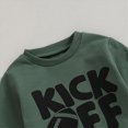 thumbnail image 5 of HCNTES Baby Boy Winter Clothes Toddler Kids Baby Boy Fall Outfits 3M 6M 12M 18M 24M 1T 2T 3T Casual kick off touch own Letter Print Long Sleeve Hoodie Tops Pants Winter Clothes Sets, 5 of 6