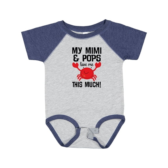 Inktastic My Mimi and Pops Love Me Boys or Girls Baby Bodysuit
