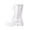 White, variant on Womens Knee High Combat Boots Round Toe Platform Lug Sole Faux Leather Front Lace Up Side Zipper Punk Street Fashion Boots Brown Size 5.5