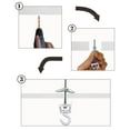 thumbnail image 6 of NACETURE Swivel Swag Ceiling  Hooks -Zinc Alloy for Hook Plant、Decor、lantern、wind chimes  (White 4 Pcs), 6 of 7