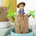 thumbnail image 5 of Brazilian Wood Potted Plant Decoration For Home Office Decoration4pc ,Mini Brazil Decoration, Desk Decor for & Desktop Planter, 5 of 6