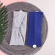 thumbnail image 4 of EeaseMX 2 diademas de moda con botones para el cuidado de las orejas, pañuelo para la cabeza, mascarilla, diadema deportiva, diadema multifuncional para fitness para mujer (azul zafiro y gris), 4 of 7
