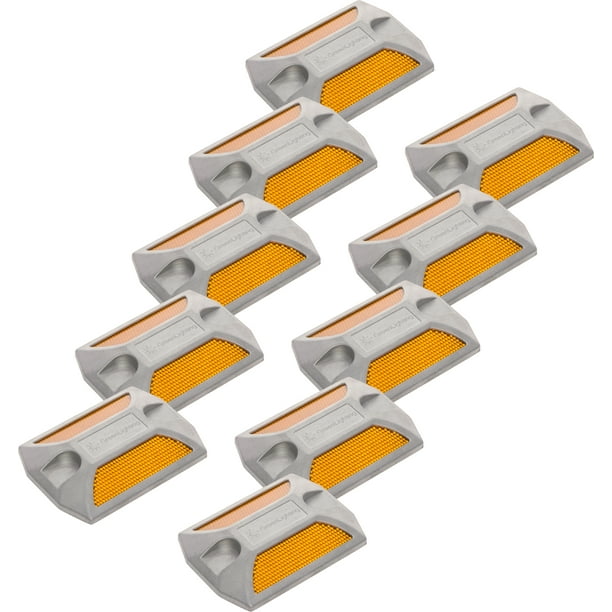 10 Pack GreenLighting Reflective Road Studs Commercial Grade Heavy