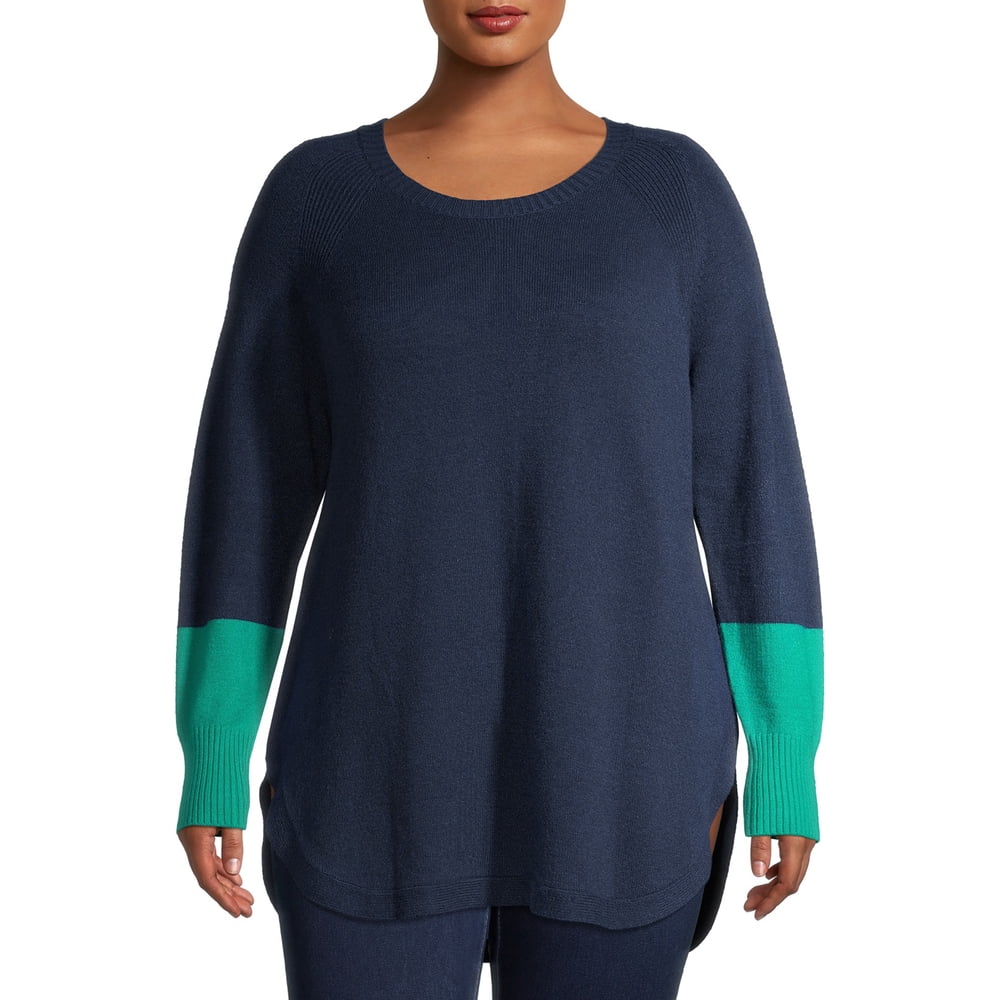 plus size tunic length sweaters