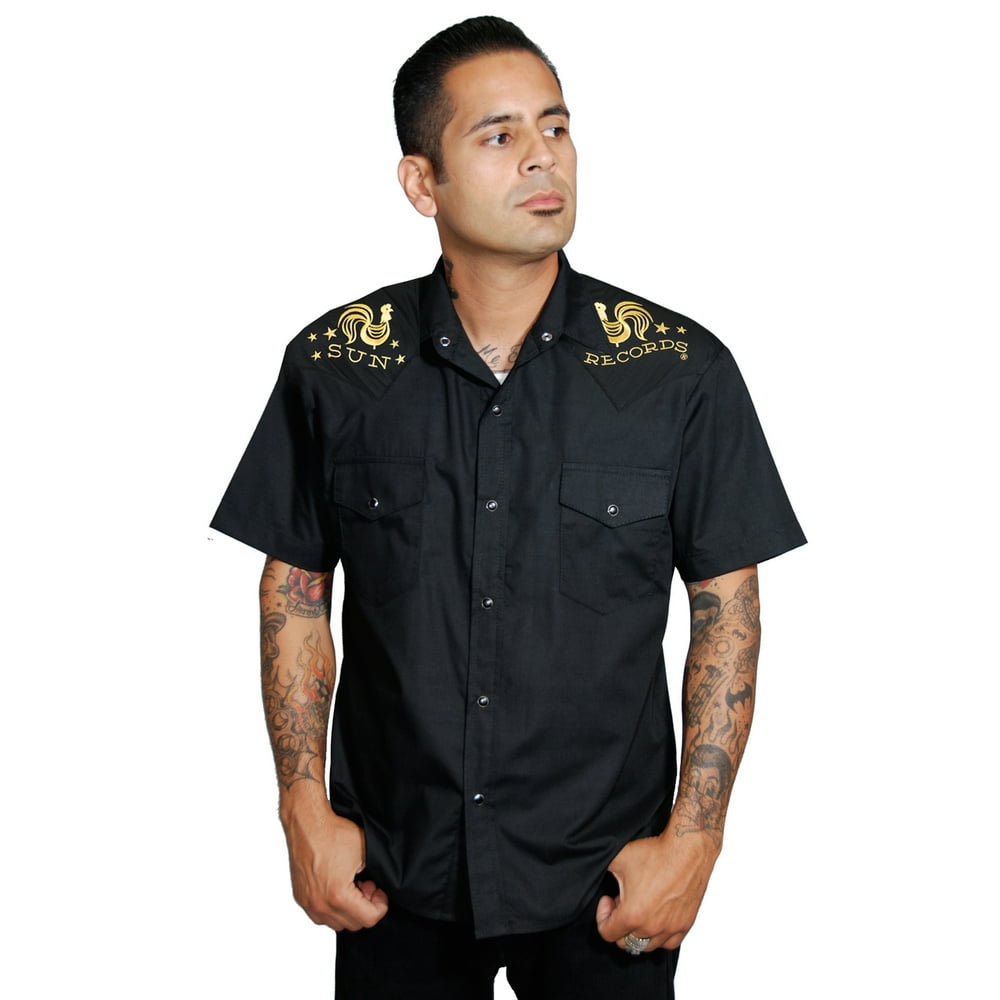rooster button down shirt