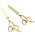 thumbnail image 1 of Juego de tijeras para el cabello Tijeras de peluquero profesional Corte de cabello Tijera de textura de adelgazamiento elegante para corte de cabello Vhermosa CPB-US-DYP1816-4, 1 of 5