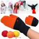 thumbnail image 4 of Guantes Unisex Bsvklp con Dedos Completos Mitones Cisne Dibujos Animados para Otoño E Invierno corto Negro, 4 of 9