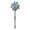 Silver, variant on 10 pack reflective windmills for patios and gardens, scare away birds and animals away - silver polka dot