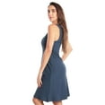 thumbnail image 2 of Just Love Sleeveless Nightgown for Women  Lightweight, Comfortable Sleepwear with Stylish Design (Solid Navy, 2X), 2 of 3
