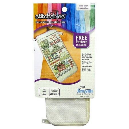 Janlynn Cross-Stitch Eyeglasses Case