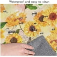 thumbnail image 5 of Sunflower Square Fitted Tablecloth, Washable Polyester Table Covers, Fits 36x36 inch Table, Summer Yellow Flower Elastic Edge Decor Table Cloth, for Holiday Party Banquet Dinner, 5 of 6