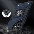 thumbnail image 2 of For Samsung Galaxy S24 Ultra Armor Hybrid with Ring Holder Kickstand Shockproof Heavy-Duty Durable Rugged Dual Layer Cover ,Xpm Phone Case [ Blue ], 2 of 10
