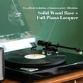thumbnail image 4 of Vinyl Record Player with Bluetooth Connection,Turntable Record Player Bluetooth,Built-in Preamp,Support 33 1/3 &45RPM Speeds,Adjustable Counterweight, AT-3600L,Full Piano Lacquer,(Piano Black), 4 of 8
