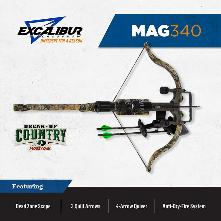 Excalibur Mag 340 Accurate Durable Safety Hunting Archery Crossbow, MOBU  Country 