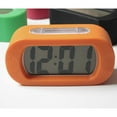 thumbnail image 4 of QualitChoice Digital LED Alarm Clock with Snooze Night Light Desktop Alarms Shockproof Silicone Shell Clocks Bell Home Travel Orange, 4 of 6