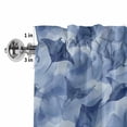 thumbnail image 4 of Window Valance for Kitchen,Watercolors Gradient Blue Fishes Rod Pocket Curtain Valances Short Curtains Drapes Panel,Abstract Marine Life Window Treatment Topper for Living Room Bathroom Bedroom Home, 4 of 9