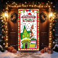 thumbnail image 4 of Yyuenw Christmas Door Tapestry Xmas Front Door Hanging Decor Holiday Party Cloth Door Curtain For Home Front Door Bedroom Wall Indoor Xmas, 4 of 9
