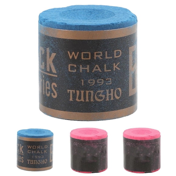 Billiard Cue Chalk Cubes Tournaments Use Blue Color Coating 4Pcs