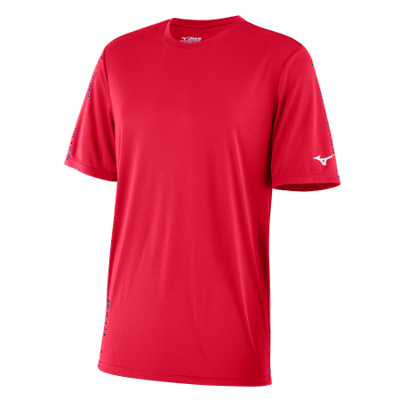 UPC: 0889961542671 | Mizuno Mizuno Nxt Short Sleeve Tee Size Medium Red (1010)