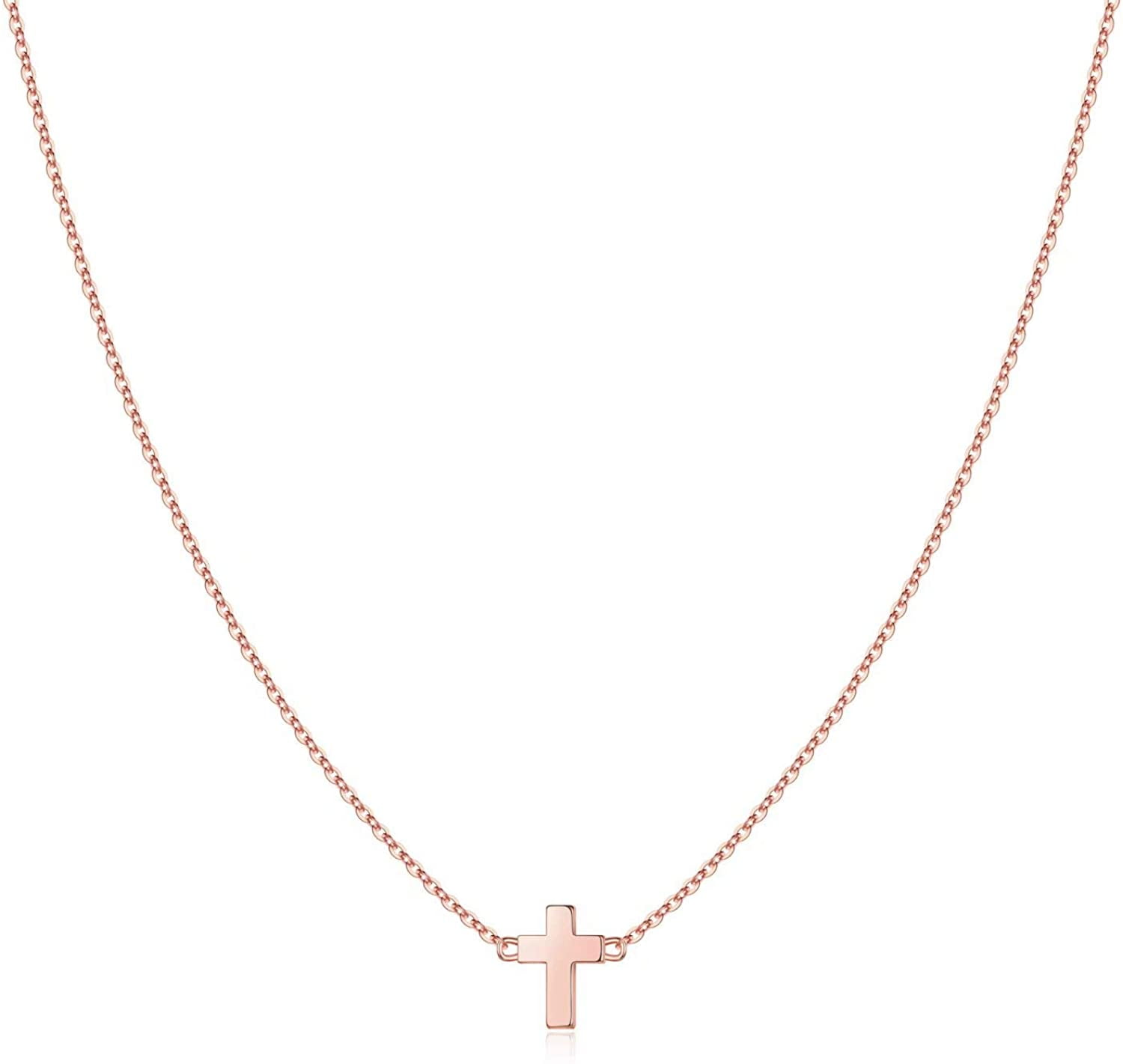 horizontal cross necklaces for women