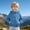 Blue, variant on Zecgelong Kids Boys Girls Solid Coat Hooded Jacket Toddler Windproof Zipper Outwear