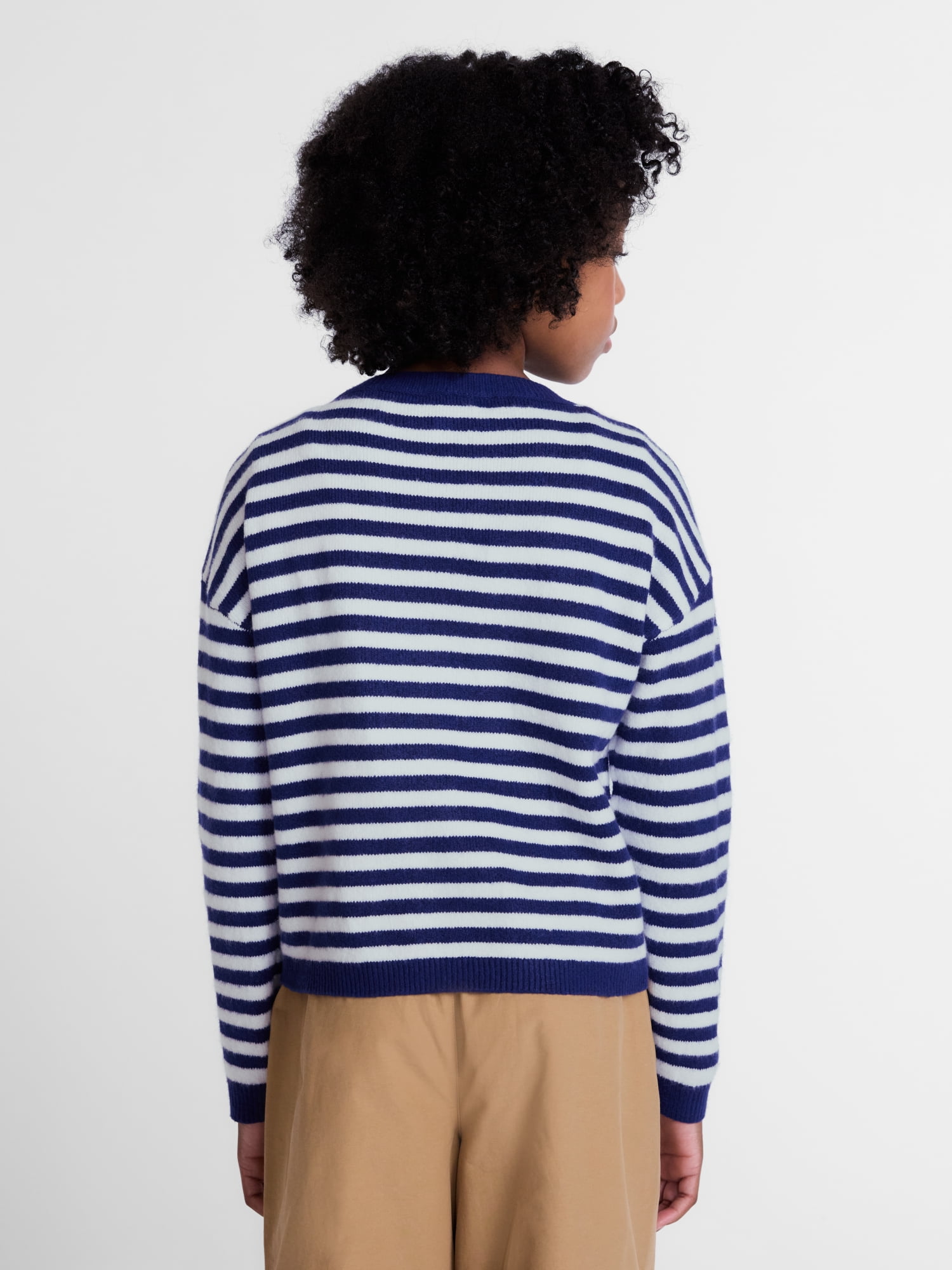 Weekend Academy Girls Button Front Cardigan with Long Sleeves, Sizes 4-18