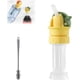 thumbnail image 1 of Tapa de paja reutilizable para botella de agua de bebidas para niños, tapa de paja de diseño 2 en 1 portátil, tapa giratoria para botella de agua, tapas de botellas de agua a prueba de derrames para n, 1 of 7