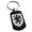 Black, variant on Stainless Steel Griffin Valor Coat of Arms Shield Engraved Dog Tag Keychain Keyring
